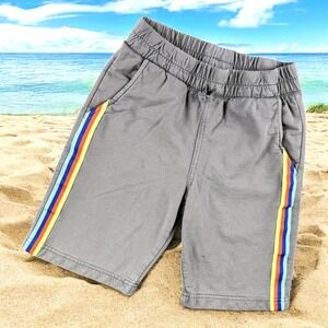 Tea Collection Shorts Boys 14 Rainbow Stripe‎ Casual Gray Beach School Summer